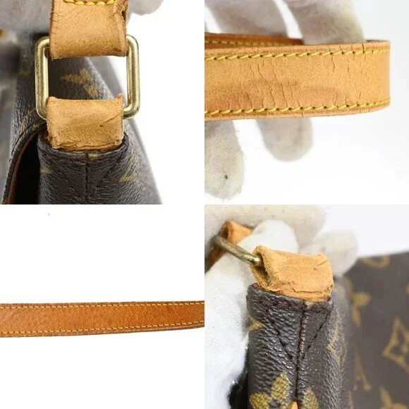LOUIS VUITTON Musette Shoulder Bag Monogram Leather Brown France M51256 39TA132 - Picture 14 of 16